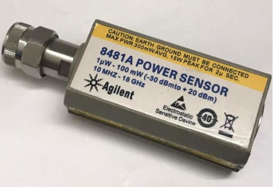 Купить Использованный ВЧ-датчик мощности Agilent 8481A с диапазоном от 10 МГц до 18 ГГц и измерениями мощности от -30 до +20 дБм Производство в сети