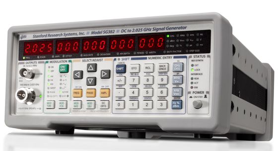 Купить РЧ-генератор сигналов серии SRS SG380 с разрешением 1 мкГц, диапазоном частот 2,025 ГГц и опорным генератором OCXO Производство в сети