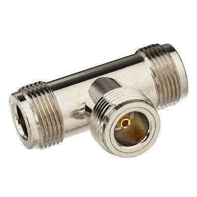 Купить N Type Tee Male Female Adapter with IP67 Waterproof Brass Housing and 50Ω Impedance for RF Applications Производство в сети