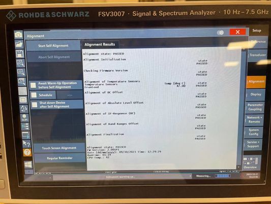 Rohde & Schwarz FSV3007 Сигнальный и спектровый анализатор от 10 Гц до 7,5 ГГц с сенсорным экраном