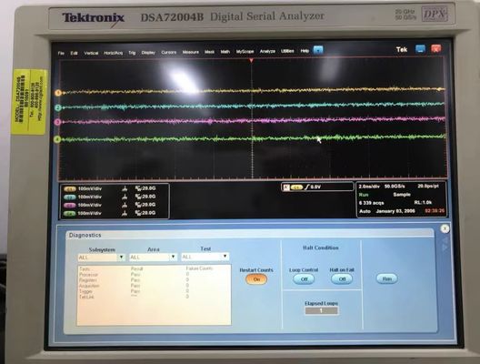 Tektronix DSA72004B Осциллоскоп 20 ГГц 4 Ch 50 GS/S интегрированный цифровой серийный анализатор